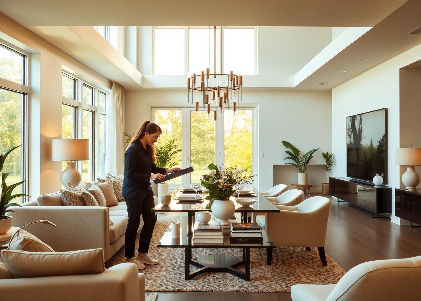 Speedline decorators working in a luxury Birmingham home